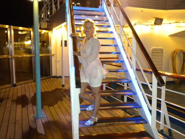Lazulás a Carnival Destiny hajó fedélzetés