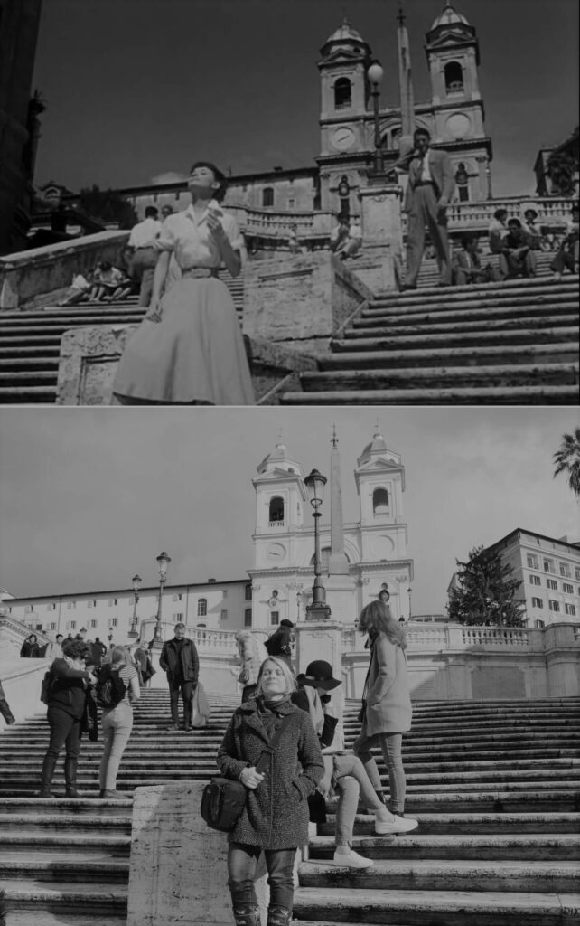 Kék Utazó - Róma látnivalók - Spanyol lépcső - filmes helyszín - Római Vakáció