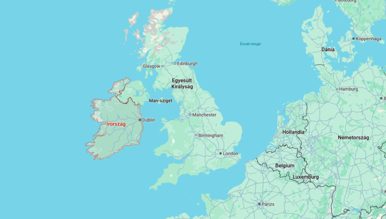 Kék Utazó - Írország látnivalók - térkép