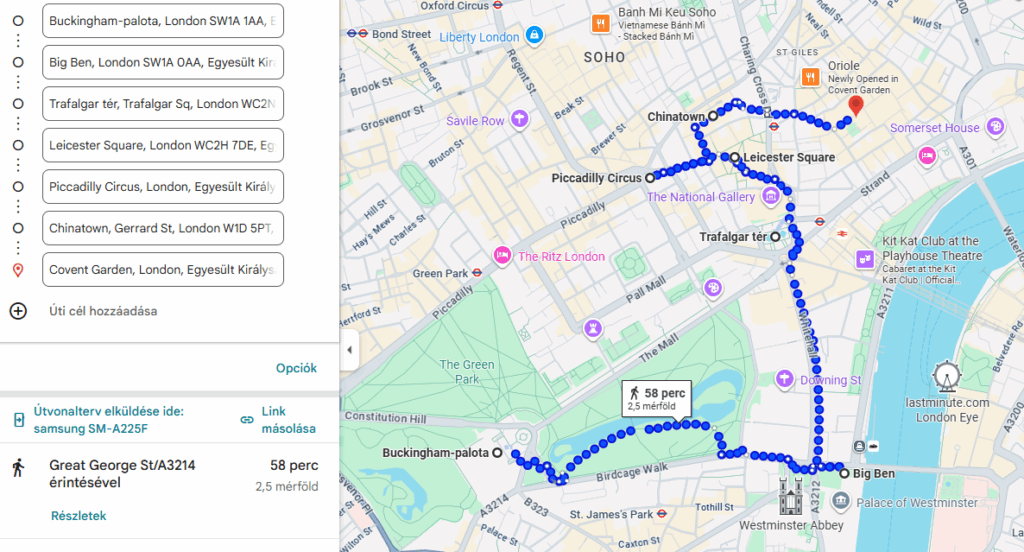 Kék Utazó - London 1 nap alatt
