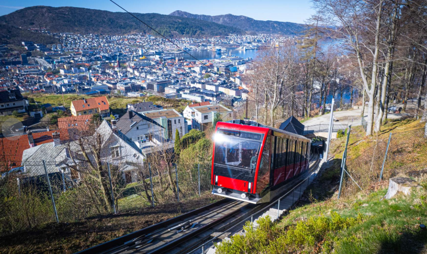 Kék Utazó - Norvégia, Bergen - hosszú hétvége Bergenben - Fløibanen sikló