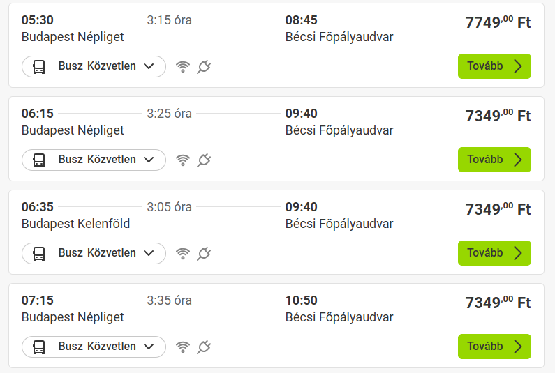 Kék Utazó - FlixBus - Budapest-Bécs