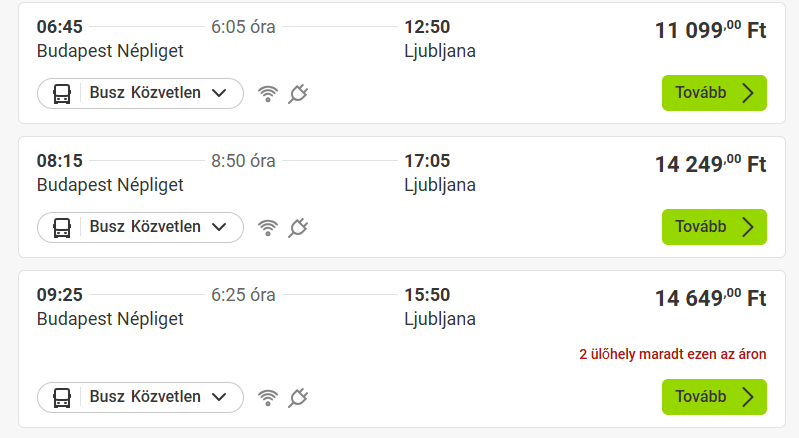Kék Utazó - FlixBus - Budapest-Ljubljana