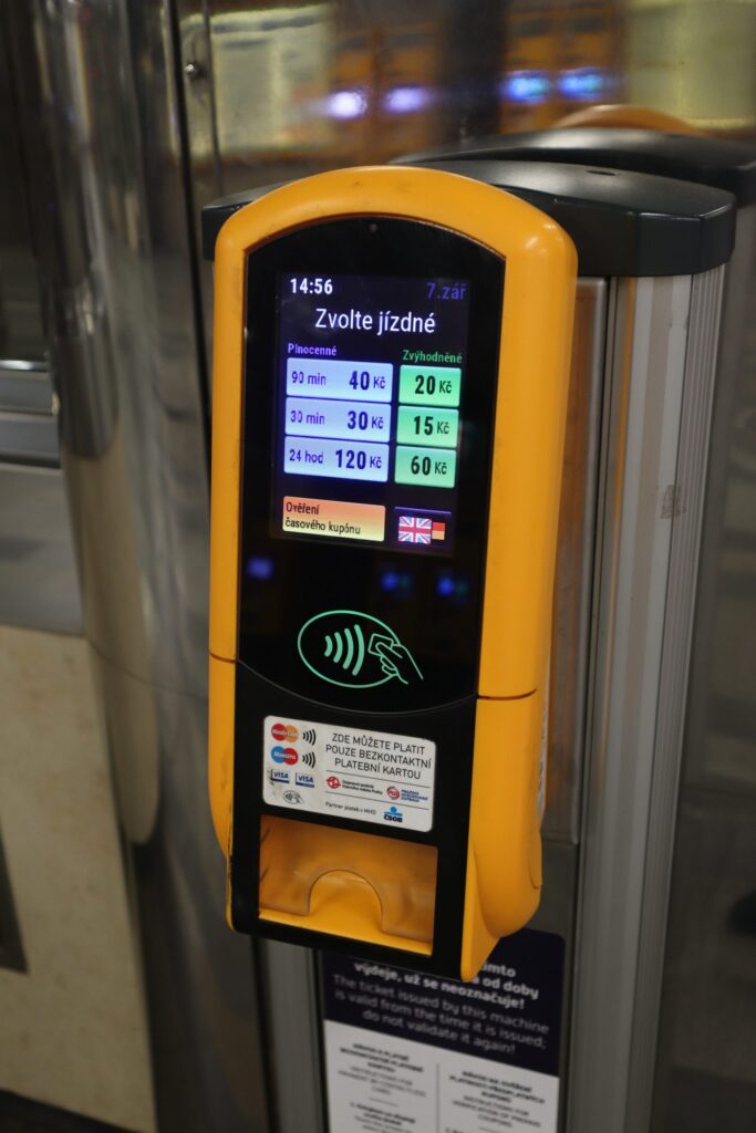 Kék Utazó - Prága Jegyautomata