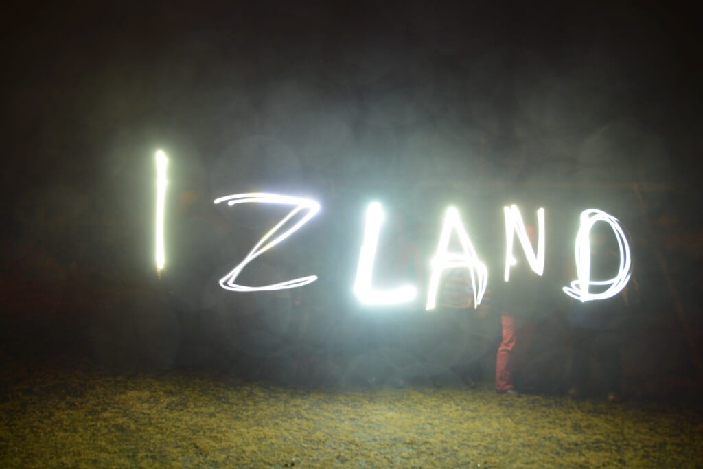Kék Utazó - északi fény - sarki fény - Izland